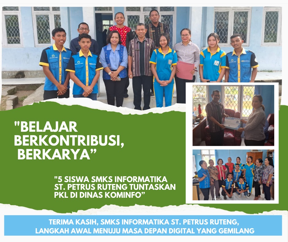 Siswa SMKS Informatika St. Petrus Ruteng Rampungkan PKL di Dinas Kominfo Manggarai Barat
